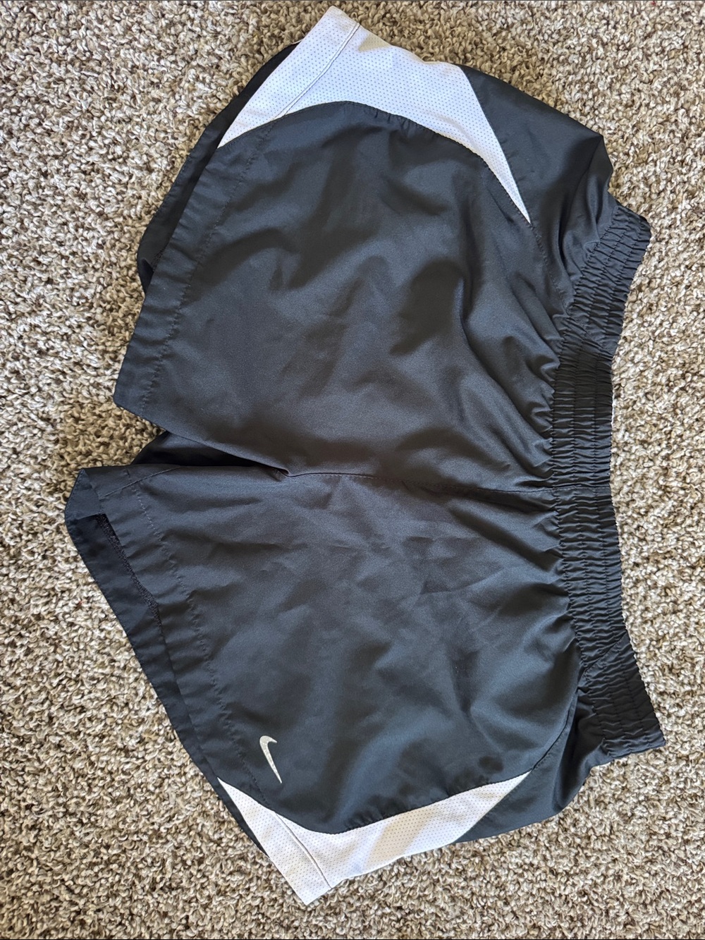Nike Black and White Athletic Running Shorts